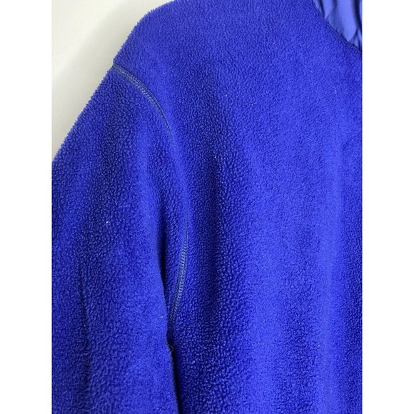 VINTAGE Patagonia Fleece Blue Made in USA Men's Large Distressed READ - Picture 11 of 16
